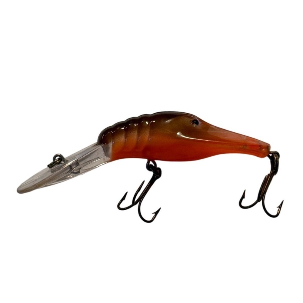 Crawfish Crankbait Fishing Lure Orange Brown Deep‎ Diver Treble Hooks 2.5 Inch